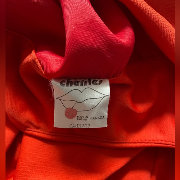 Vintage Red Pleated Dress - Picture 3 of 6